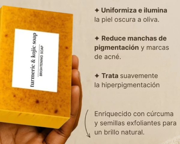 Jabón Artesanal de Cúrcuma y Ácido Kójico: ¡Luminosidad y Cuidado Total!